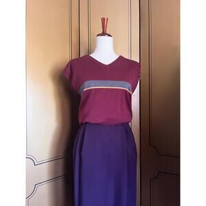 Vintage sweater vest in cotton by St John's Bay, size L